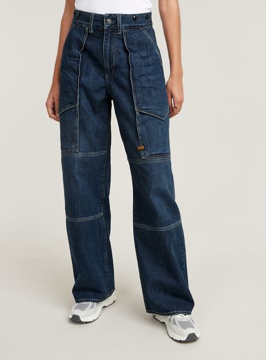 Barrel Utility High Loose Jeans